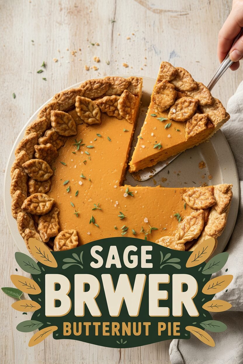 Sage Brown Butter Butternut Pie