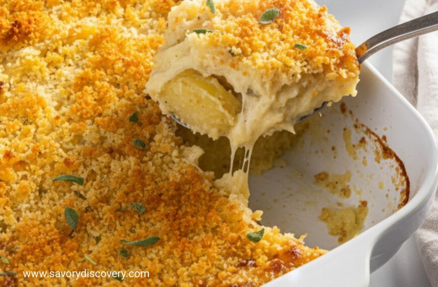 Sage Browned Butter Parmesan Potato Bake