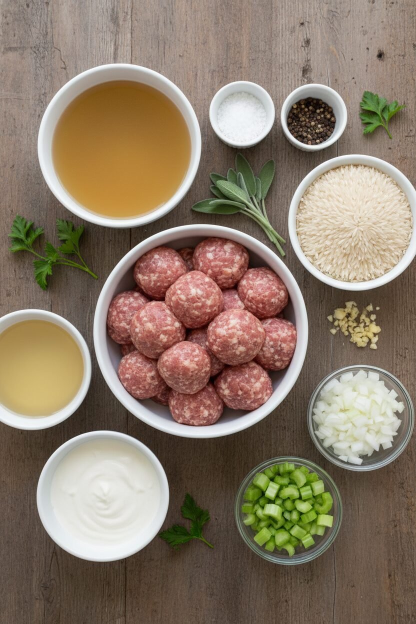 Sausage and Rice Holiday Bake