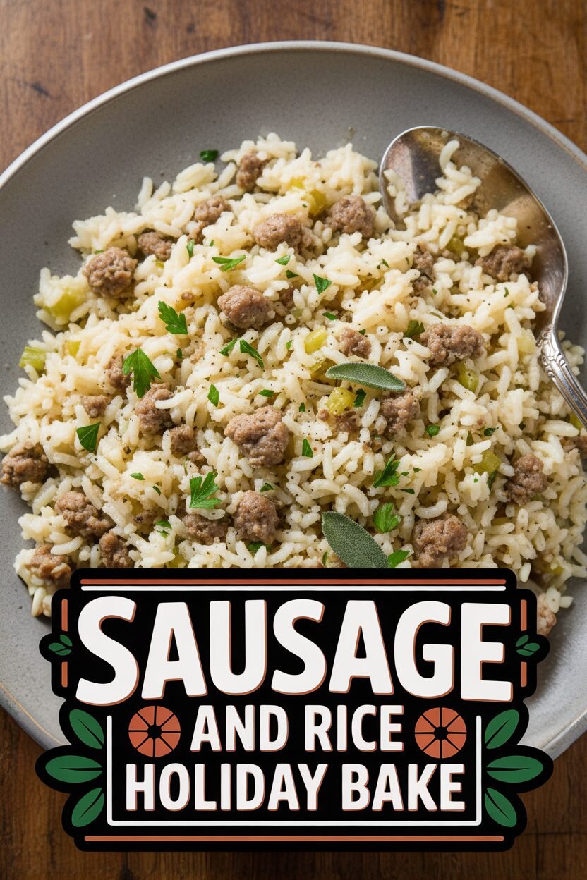 Sausage and Rice Holiday Bake