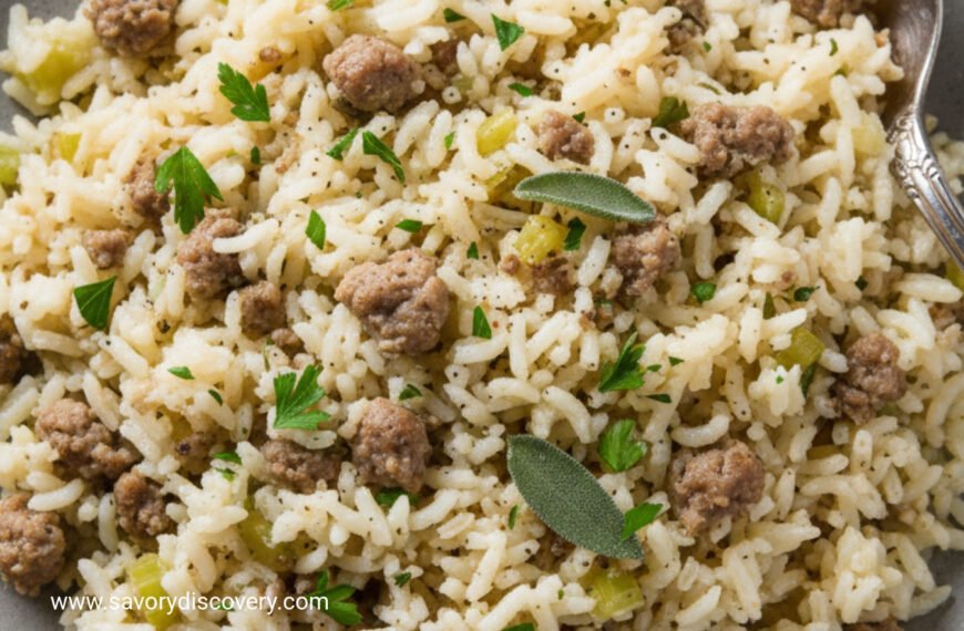 Sausage and Rice Holiday Bake