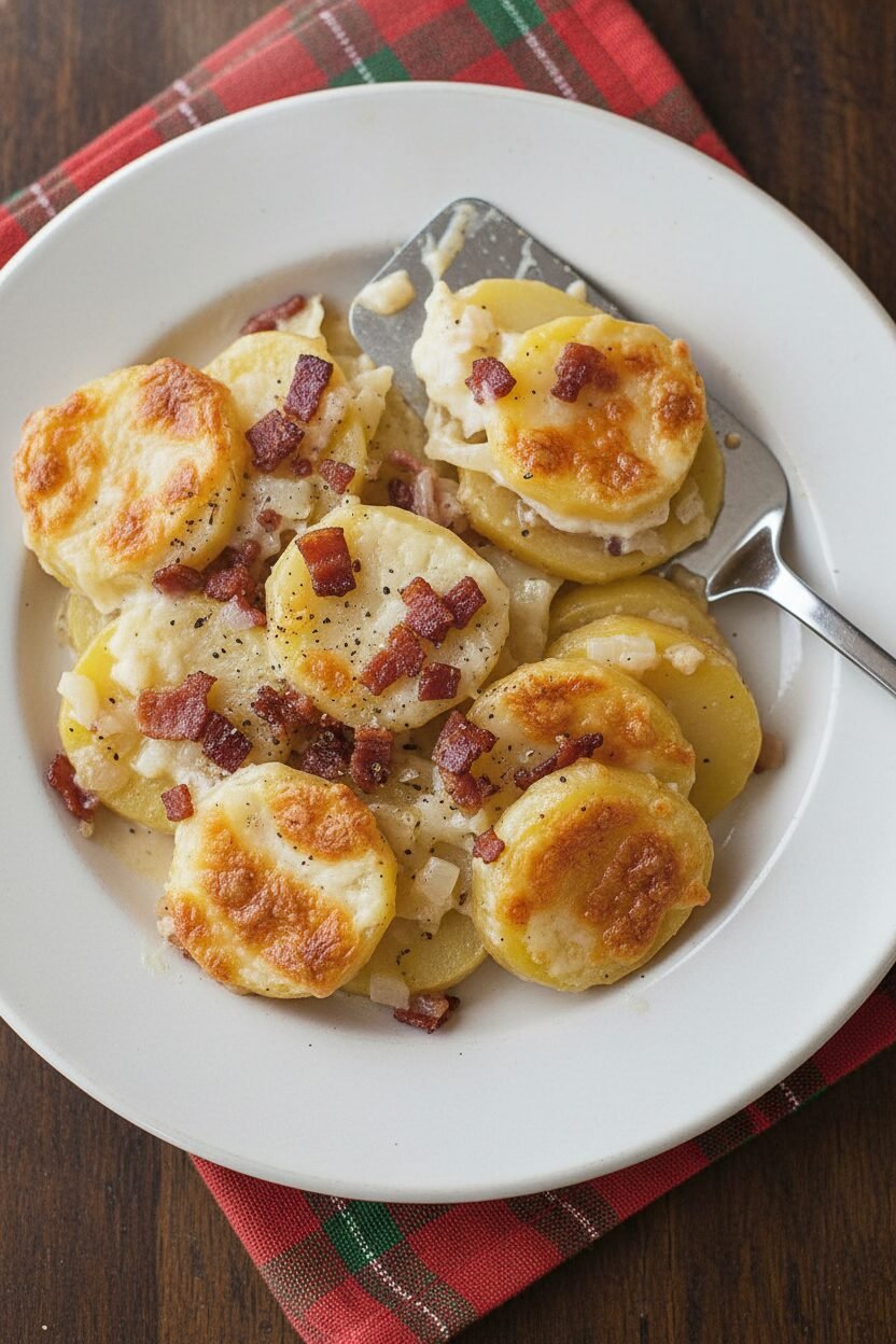 Savory Alsatian Christmas Potato Bake