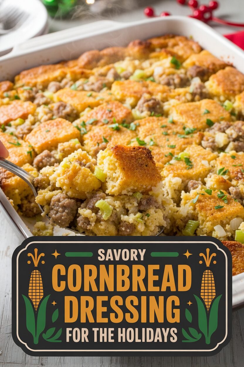 Savory Cornbread Dressing for the Holidays