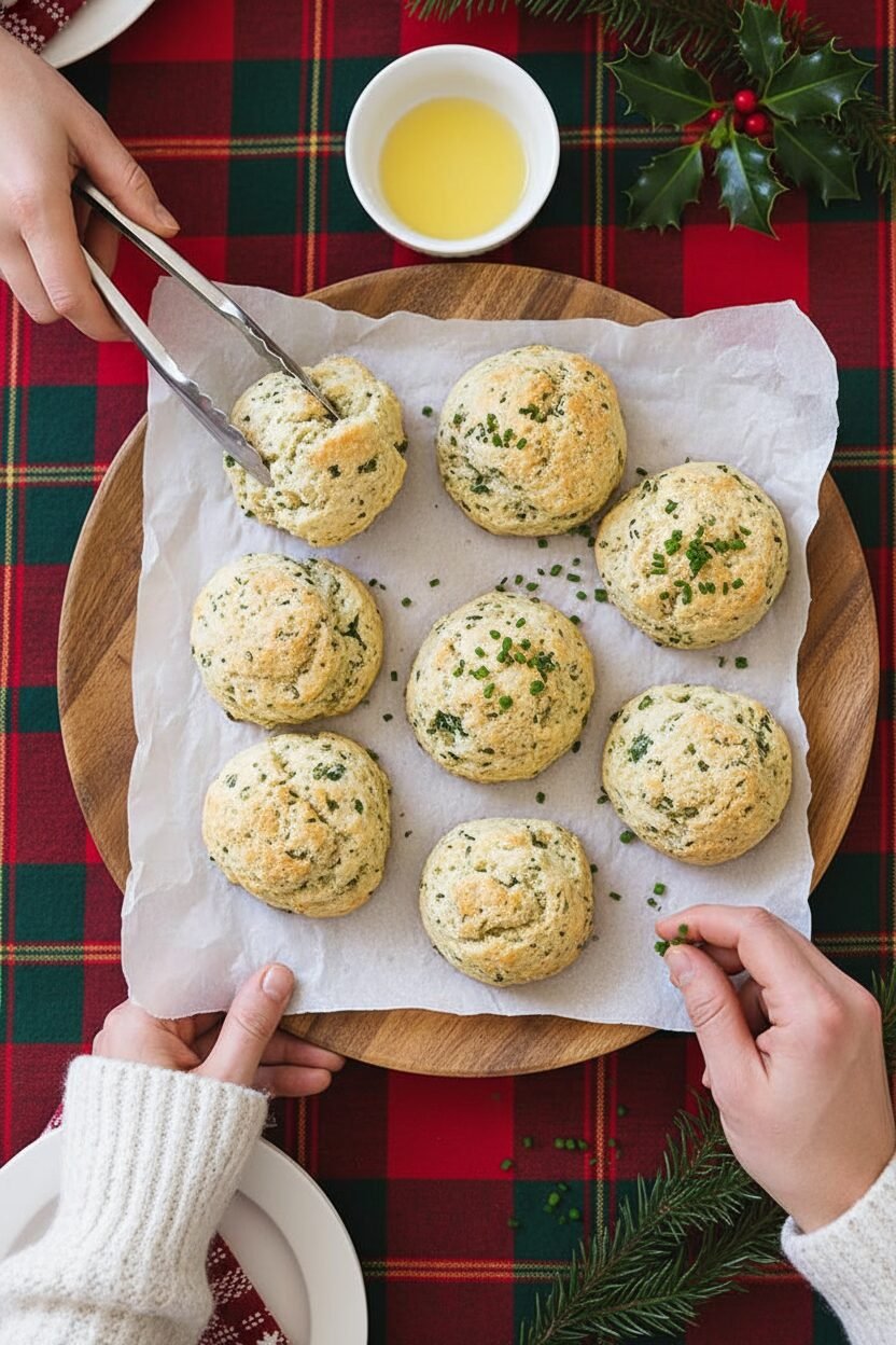 Savory Herb Biscuits for Christmas Dinner