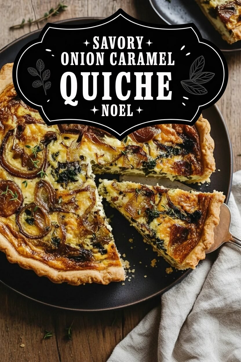Savory Onion and Caramel Quiche Noel