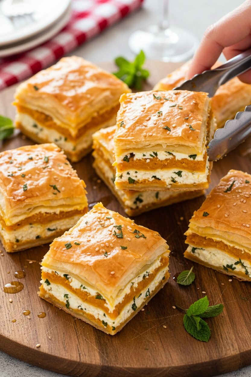 Savory Pumpkin Borek Holiday Bites