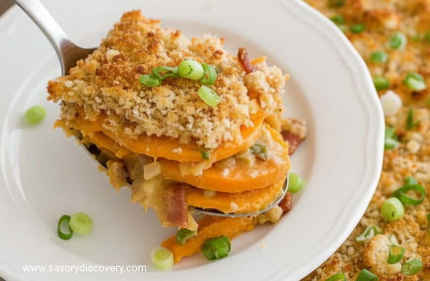 Savory Sweet Potato and Bacon Holiday Bake