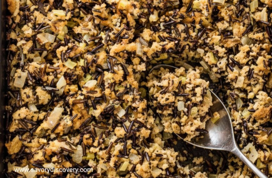 Savory Wild Rice Holiday Dressing