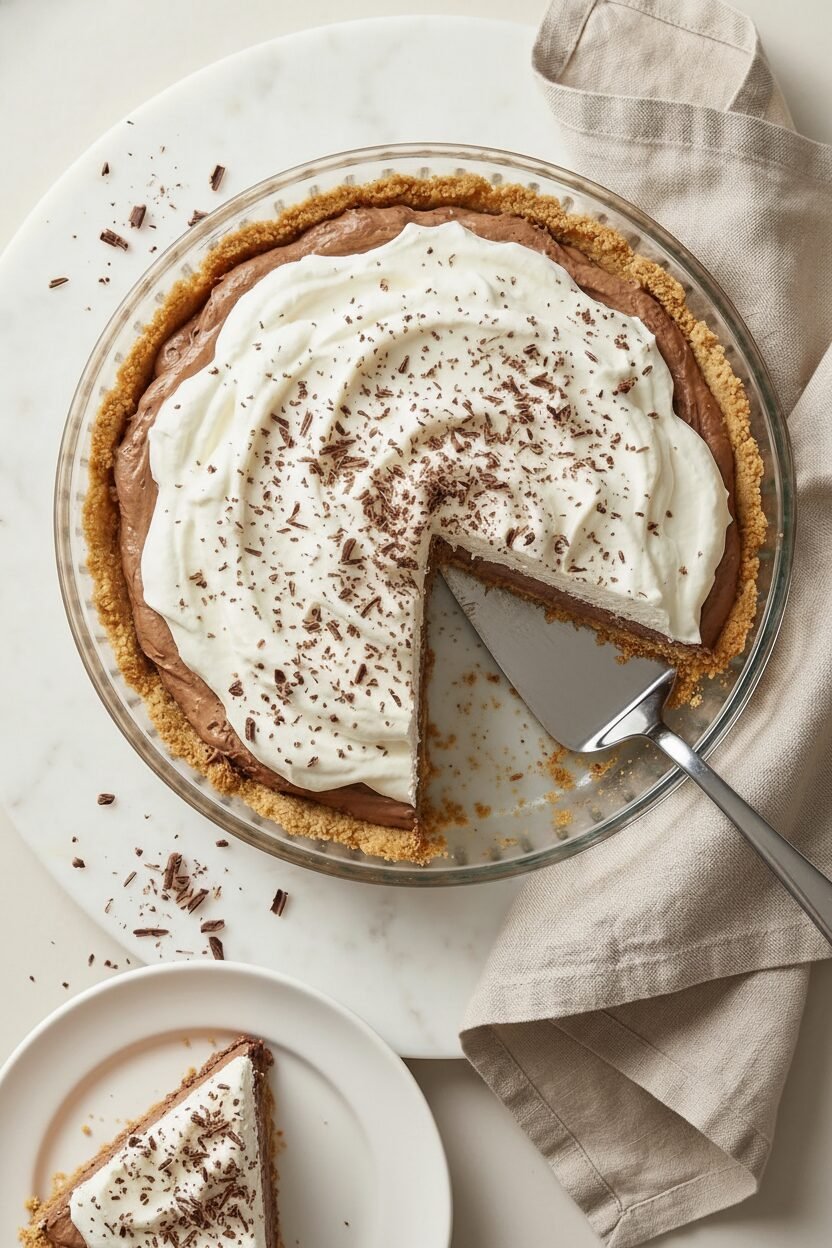 Silent Night Chocolate Graham Pie