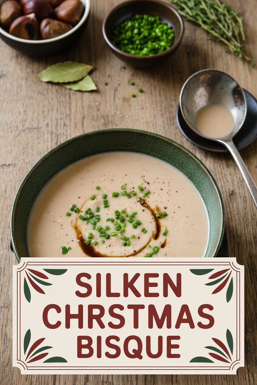 Silken Chestnut Christmas Bisque