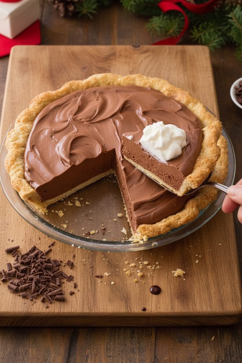 Silken Chocolate Noel Pie