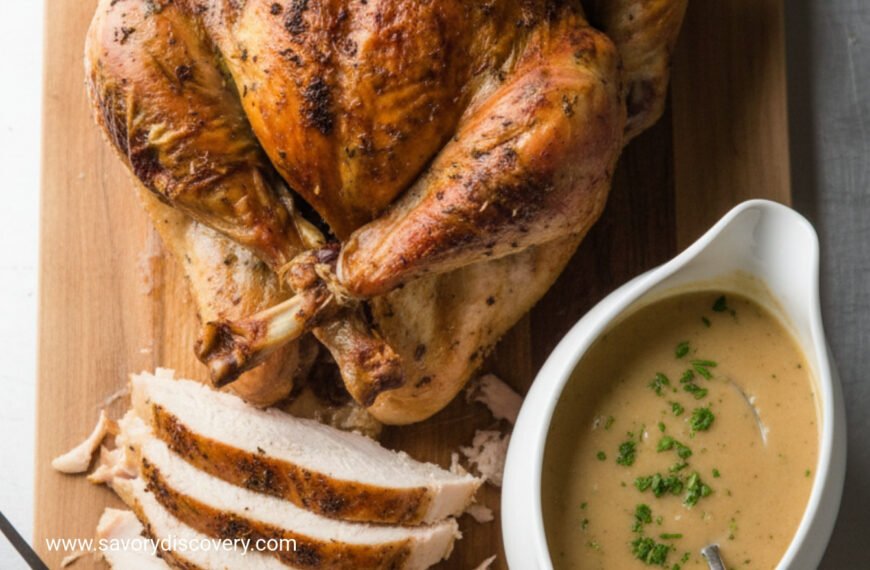 Simple Roast Turkey with Savory Gravy