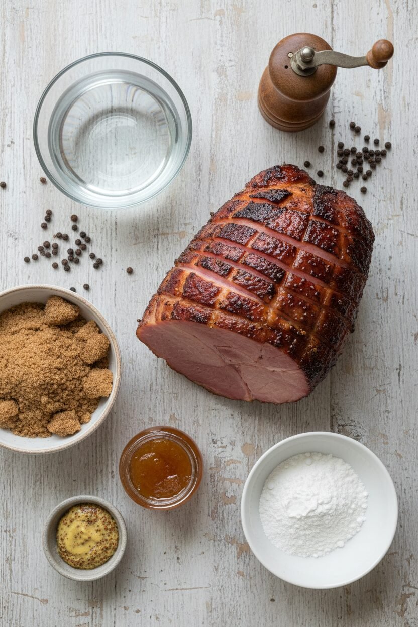 Slow Cooker Sweet Glazed Holiday Ham