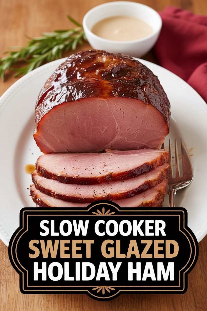 Slow Cooker Sweet Glazed Holiday Ham