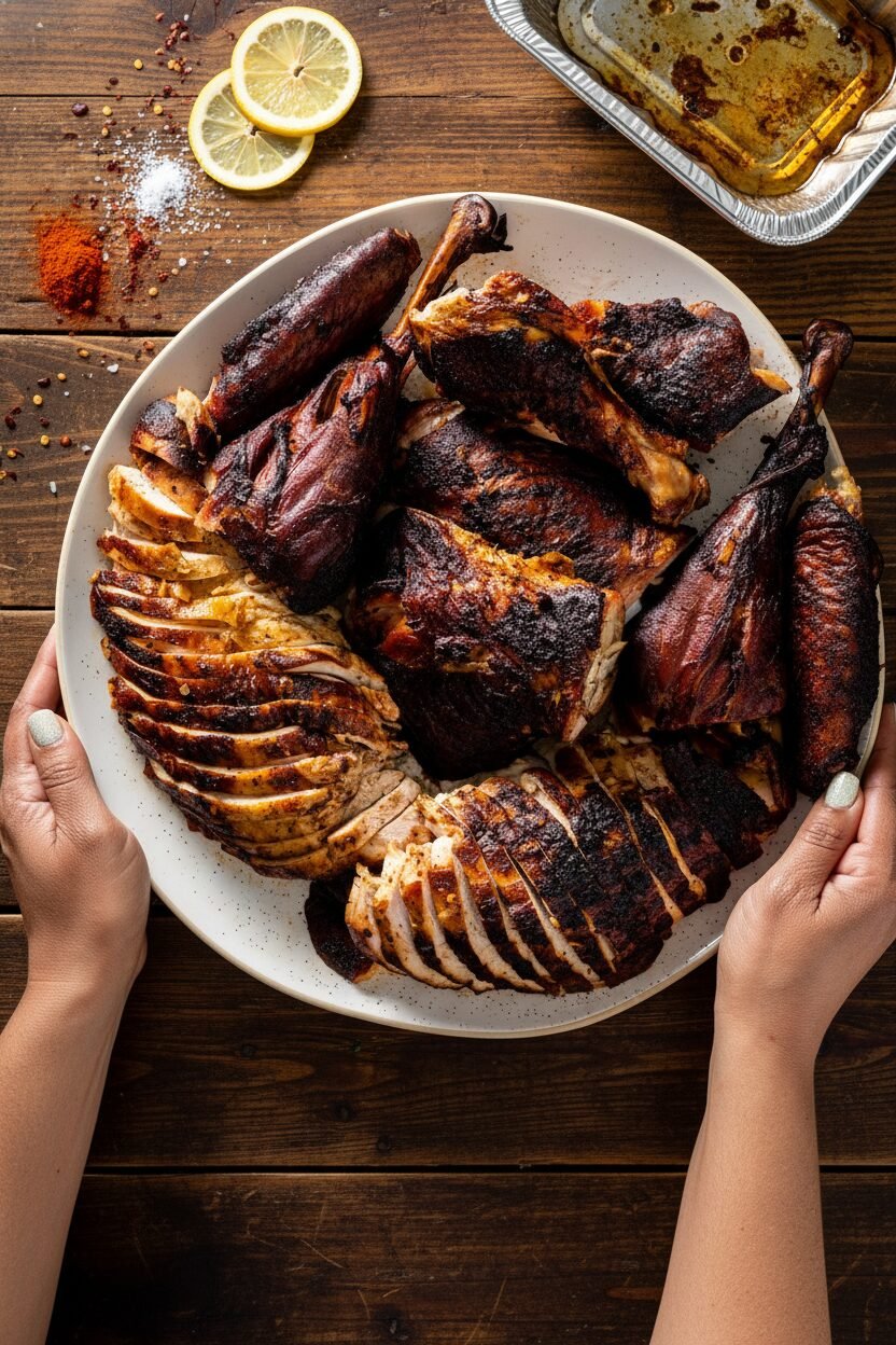 Smoked Turkey Holiday Feast by Rodney Scott