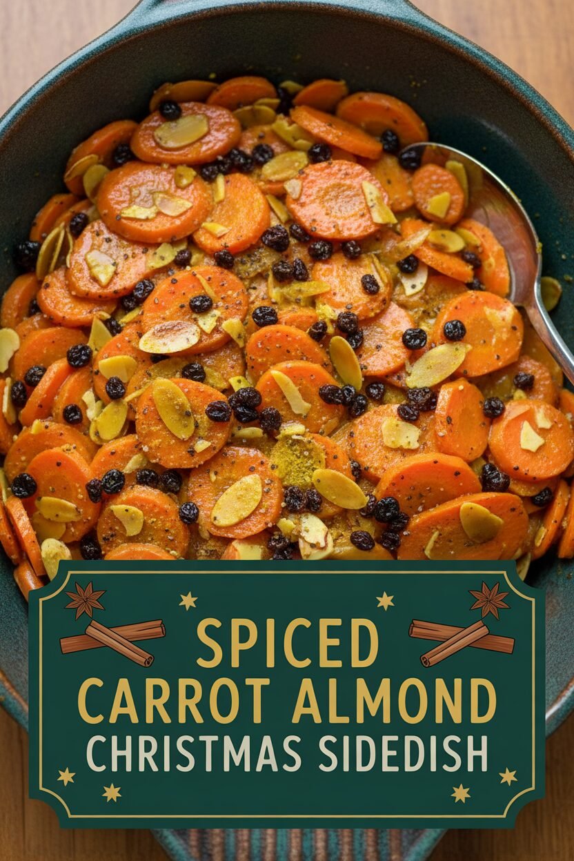 Spiced Carrot Almond Christmas Sidedish