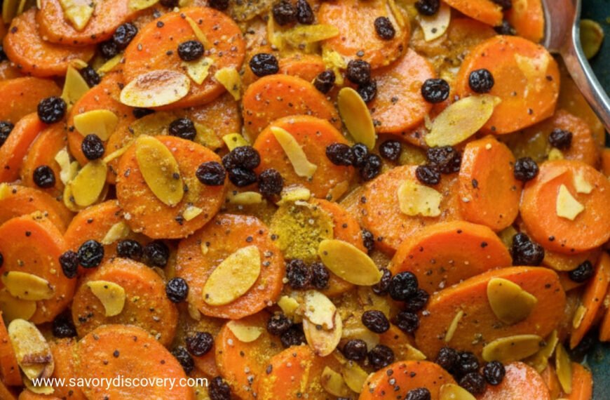 Spiced Carrot Almond Christmas Sidedish