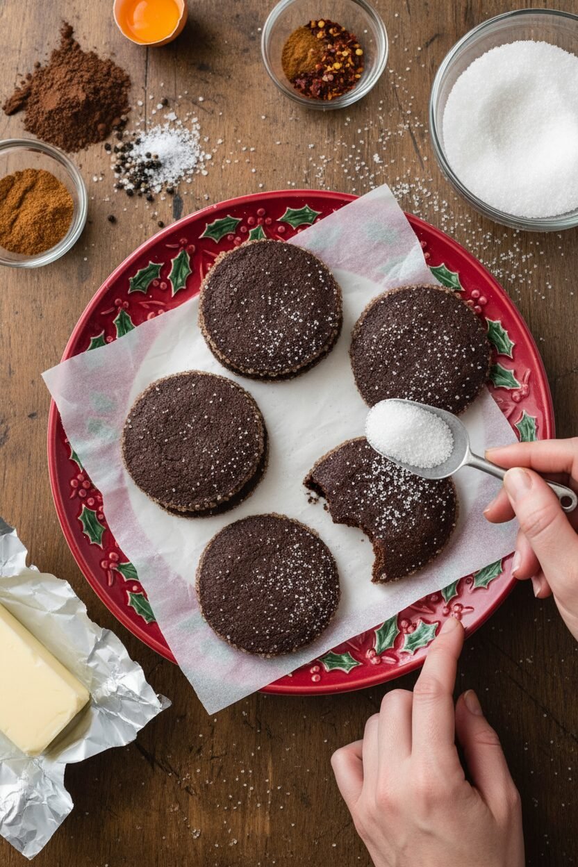Spiced Chocolate Holiday Cookies