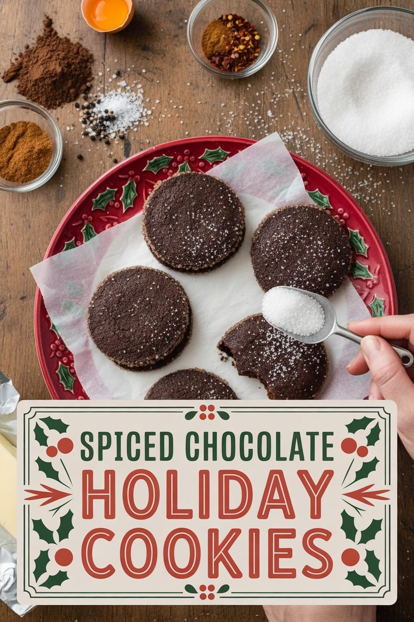 Spiced Chocolate Holiday Cookies