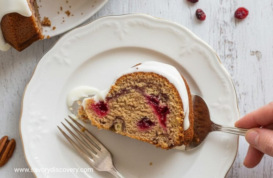Spiced Cranberry Pecan Holiday Cake