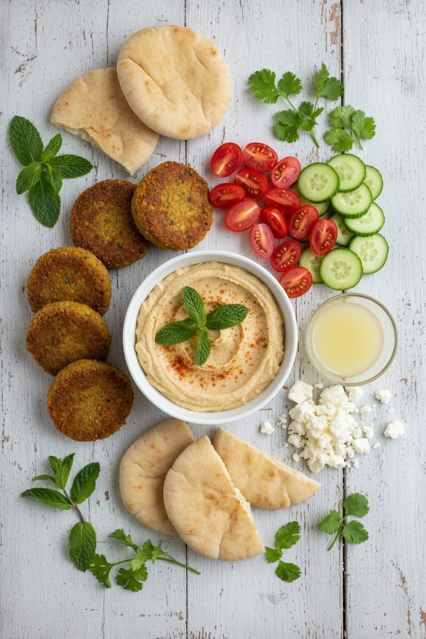 Spiced Falafel Holiday Harvest Bowls