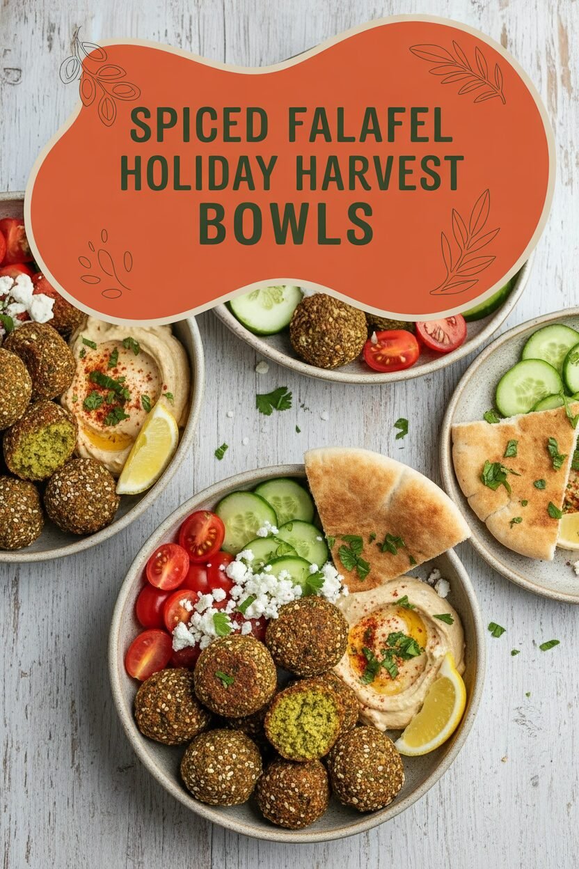 Spiced Falafel Holiday Harvest Bowls
