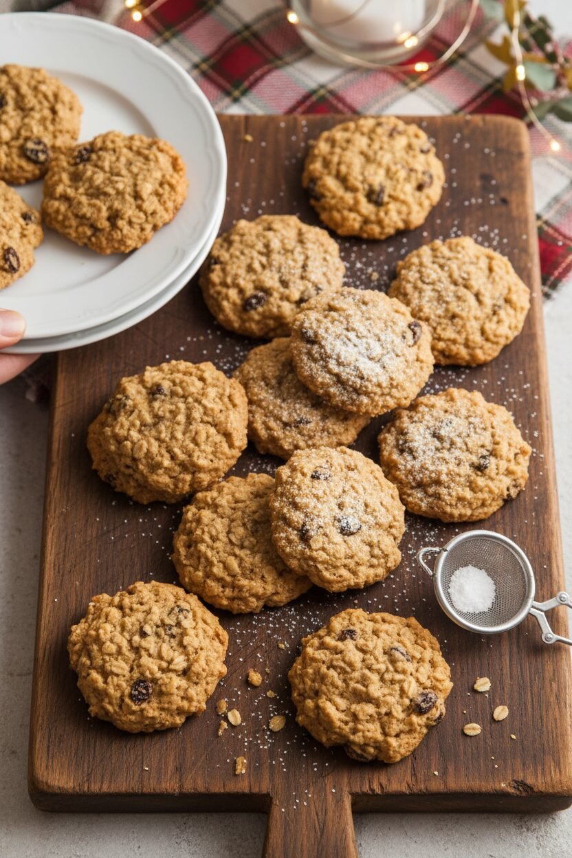 Spiced Holiday Oatmeal Raisin Bites