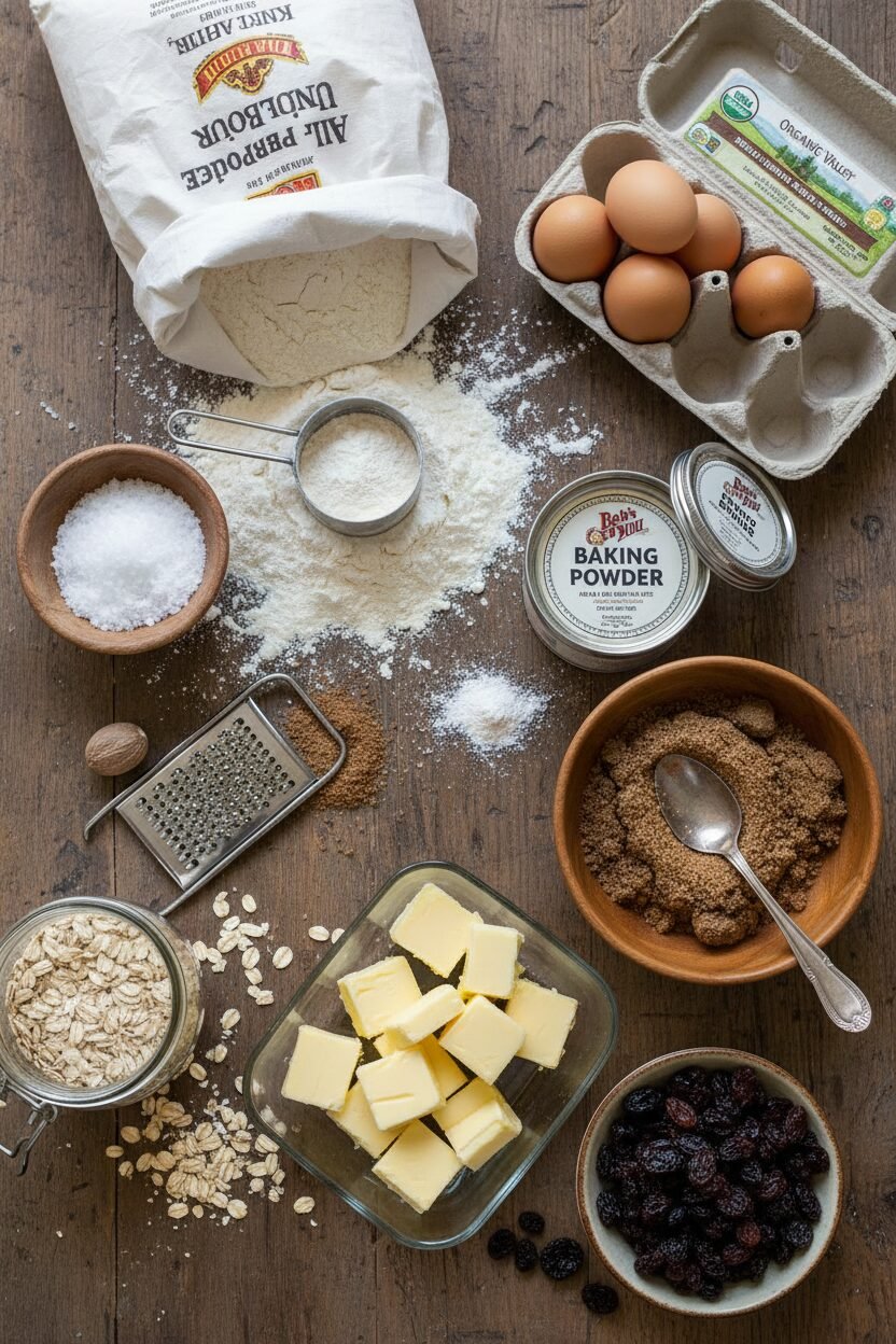 Spiced Holiday Oatmeal Raisin Bites