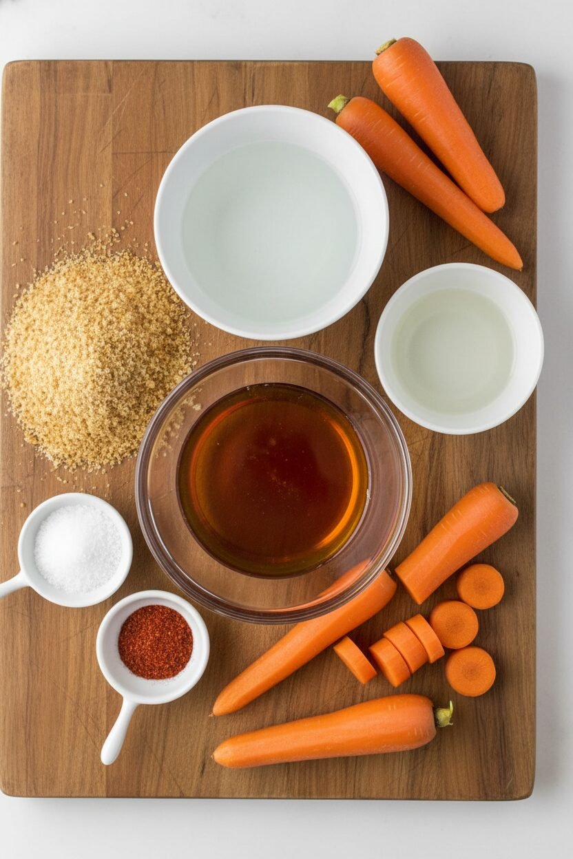 Spiced Maple Glazed Roasted Carrots