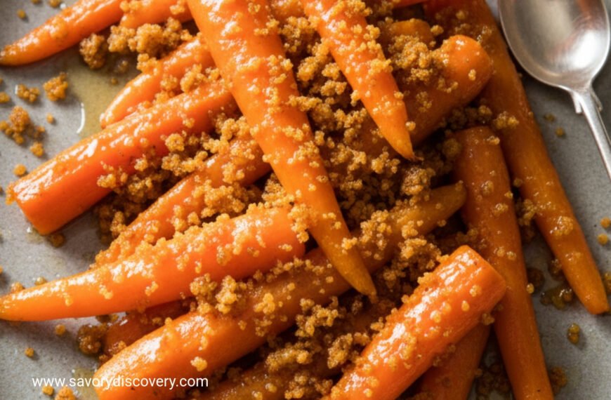 Spiced Maple Glazed Roasted Carrots