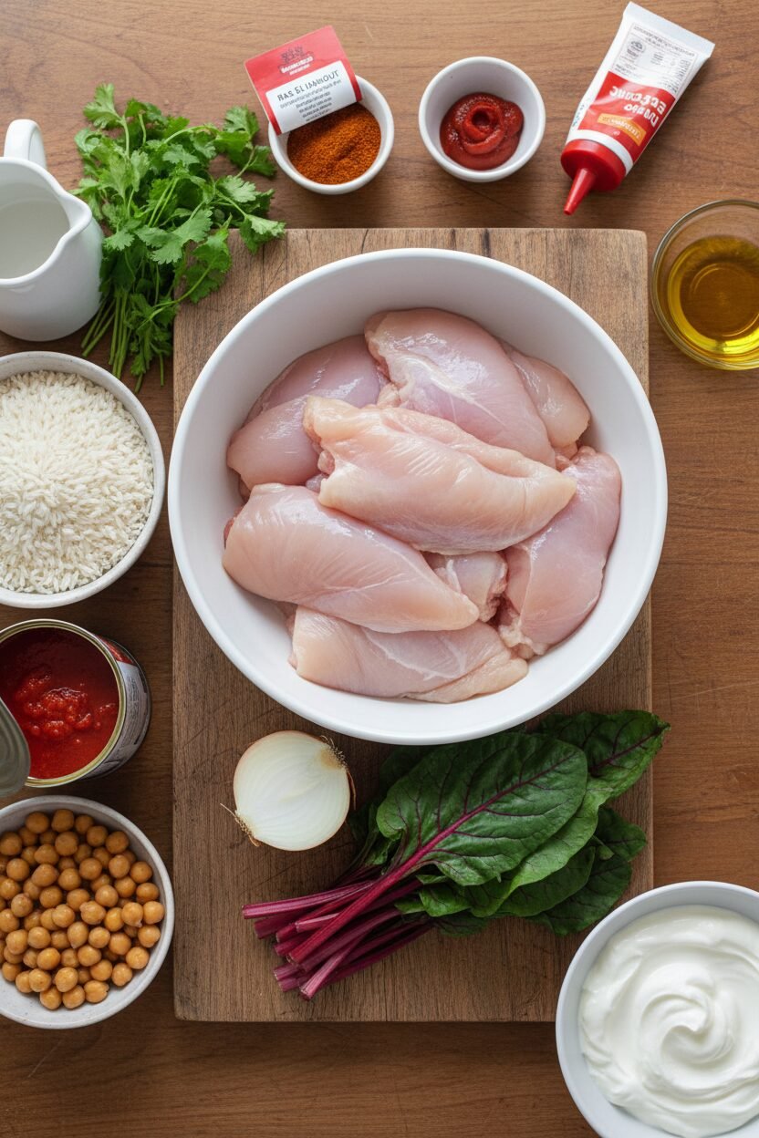 Spiced Moroccan Christmas Chicken and Rice