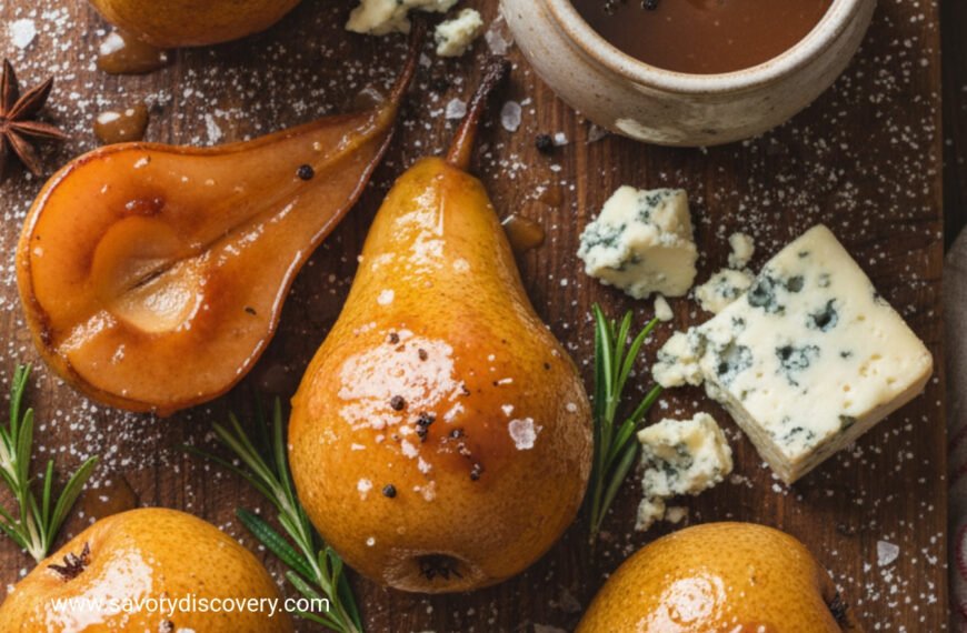 Spiced Pear and Blue Cheese Christmas Delight