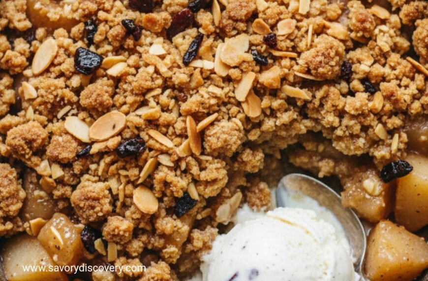 Spiced Pear and Ginger Holiday Crisp