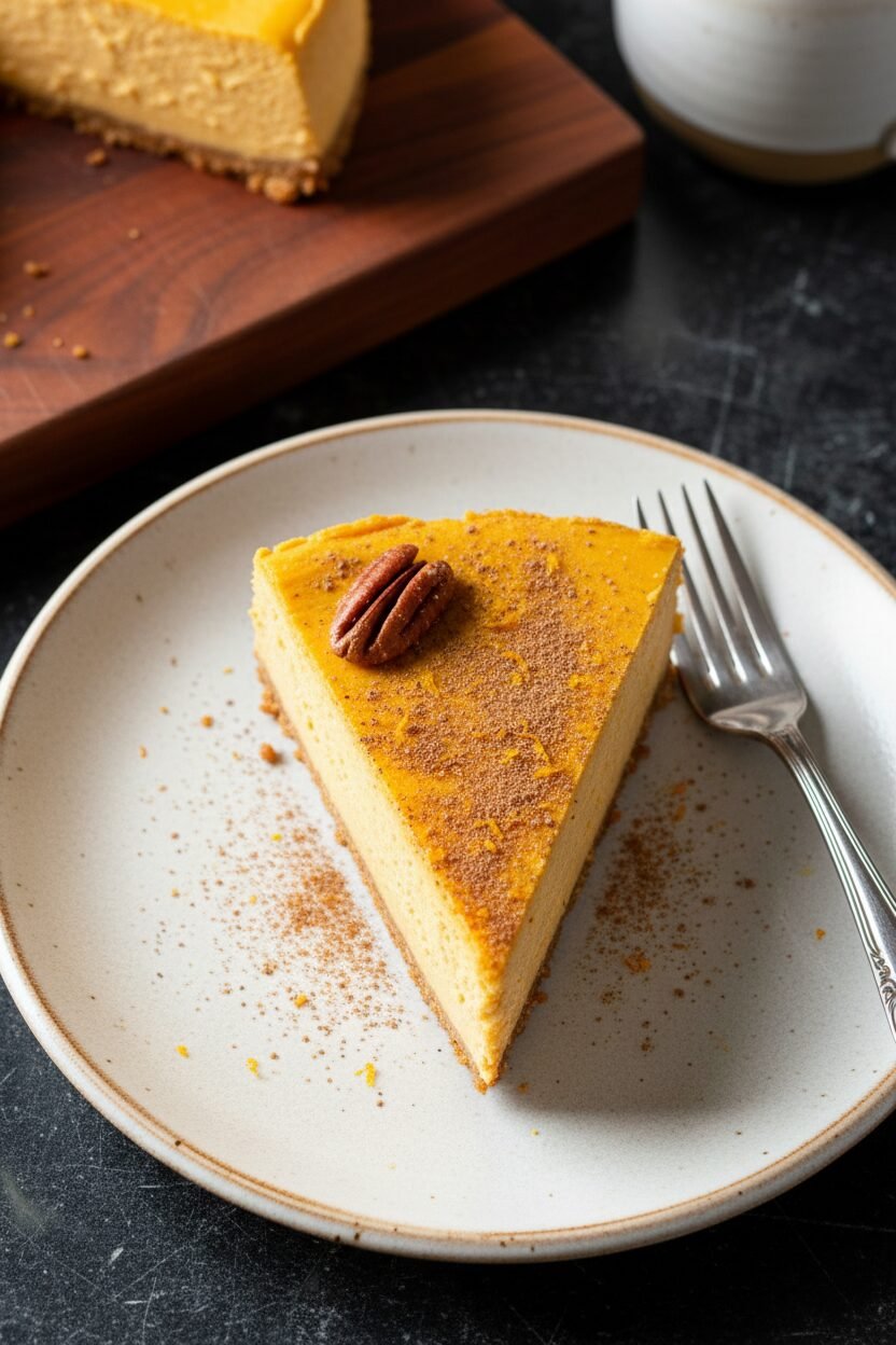 Spiced Pumpkin Cheesecake Holiday Delight