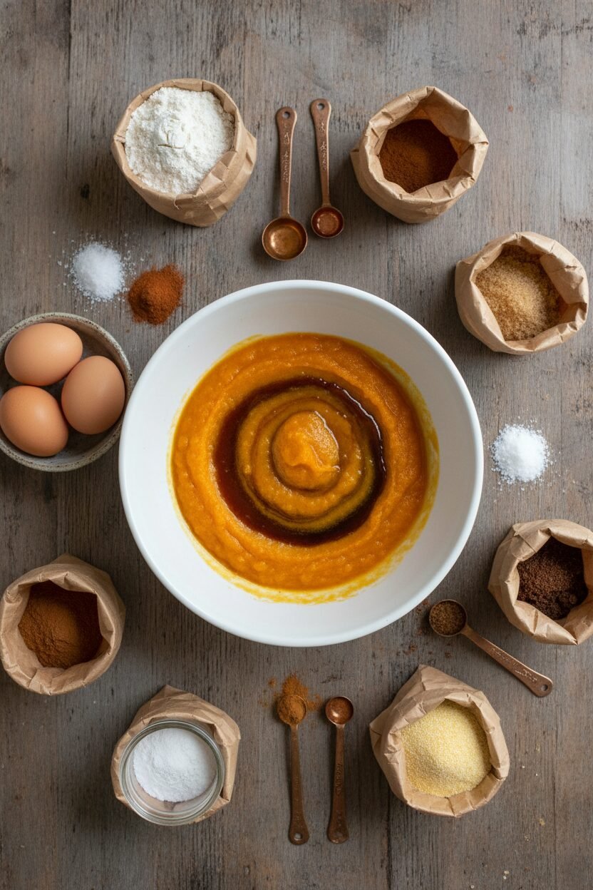 Spiced Pumpkin Cornbread for Christmas