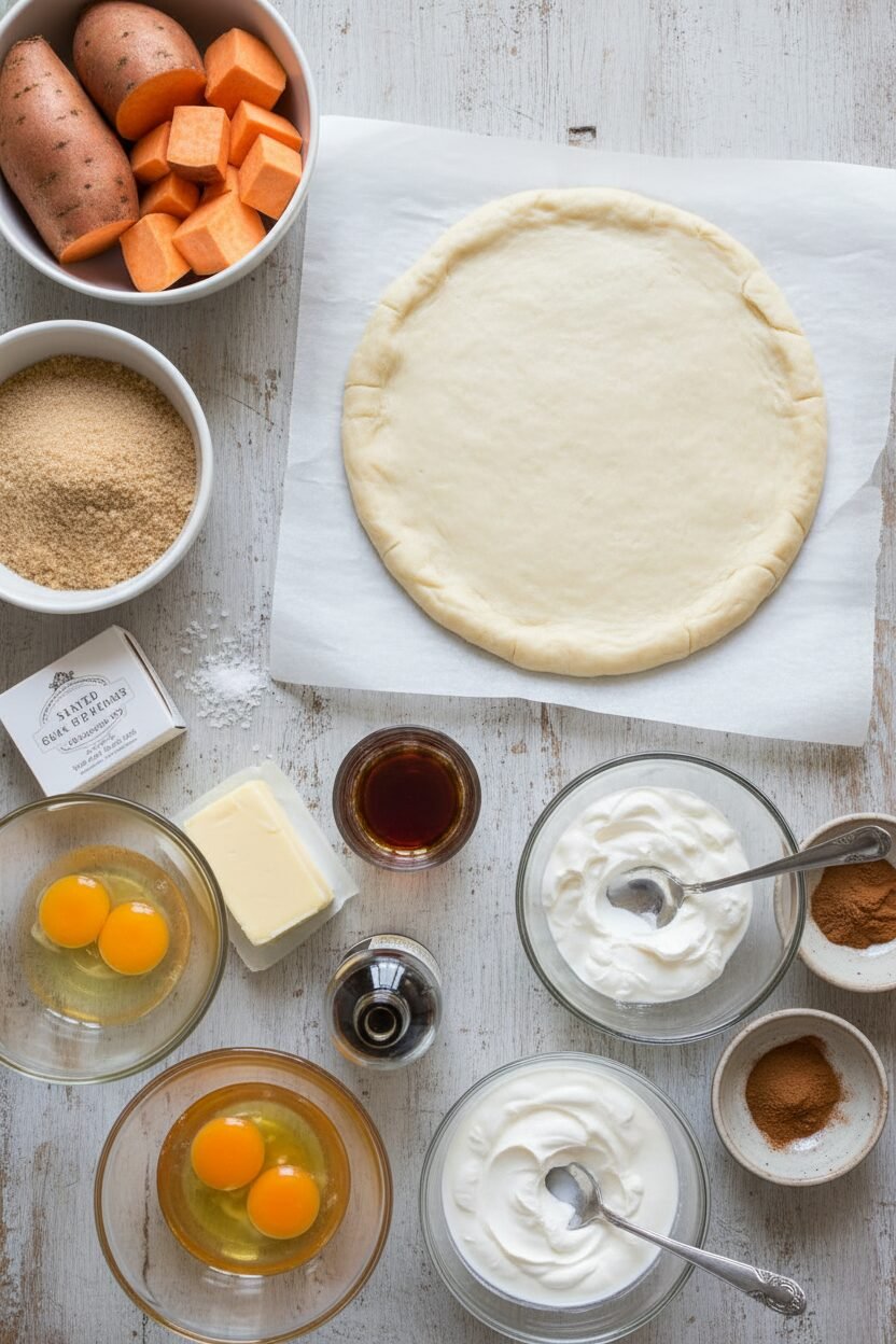 Spiced Sweet Potato Holiday Pie