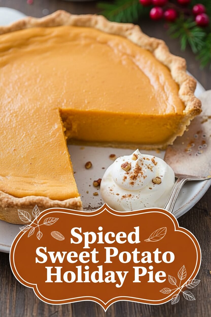 Spiced Sweet Potato Holiday Pie