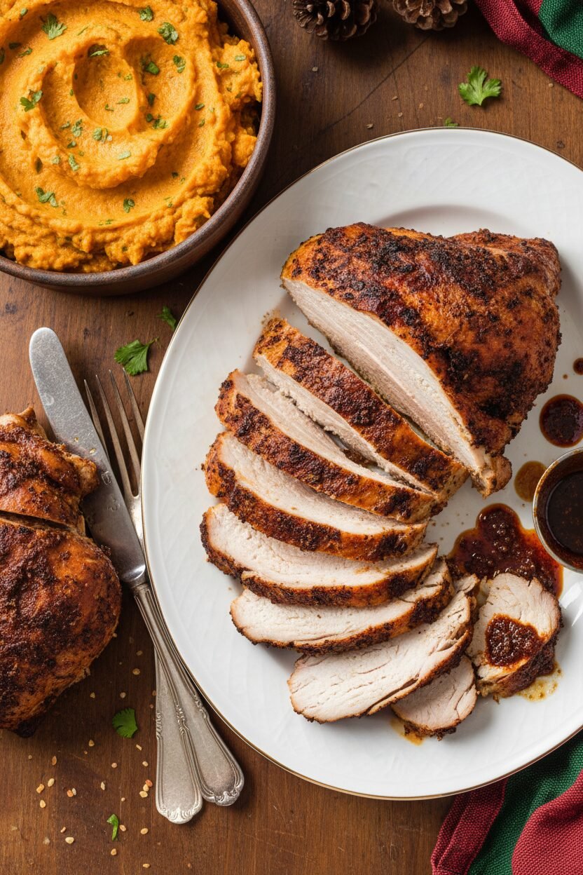 Spiced Turkey and Sweet Potato Christmas Feast