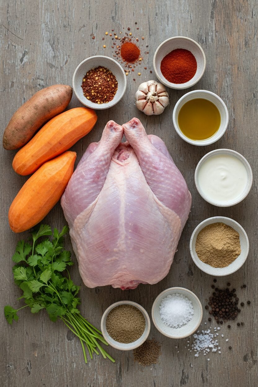 Spiced Turkey and Sweet Potato Christmas Feast