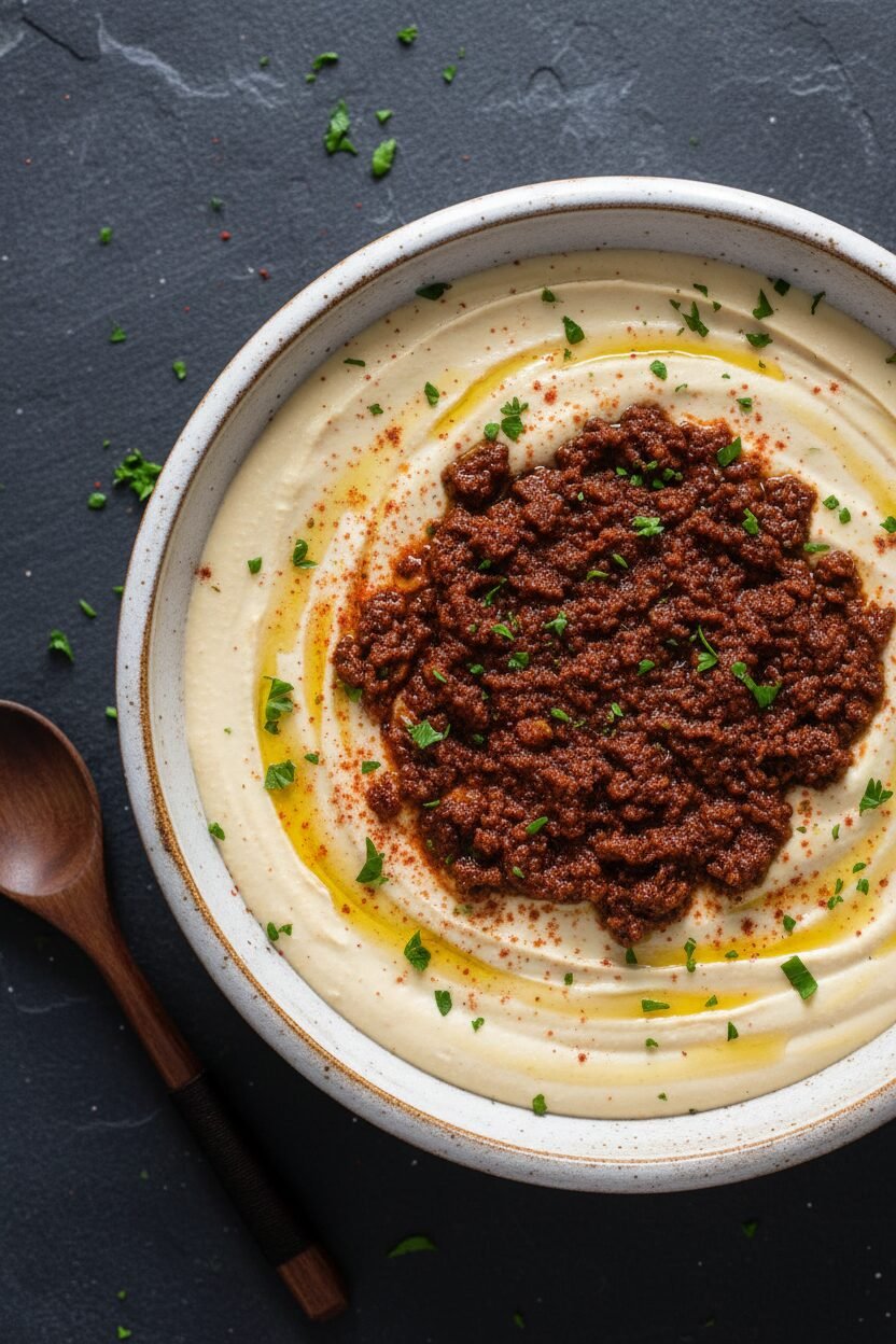 Spiced Walnut and Ultracreamy Hummus Noel