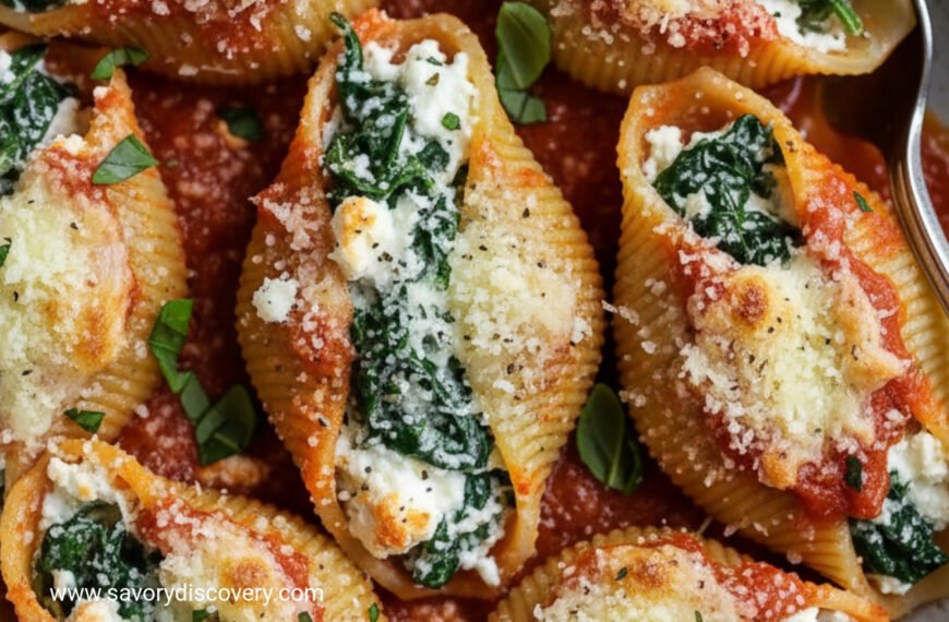 Spinach and Cheese Stuffed Shells Noel