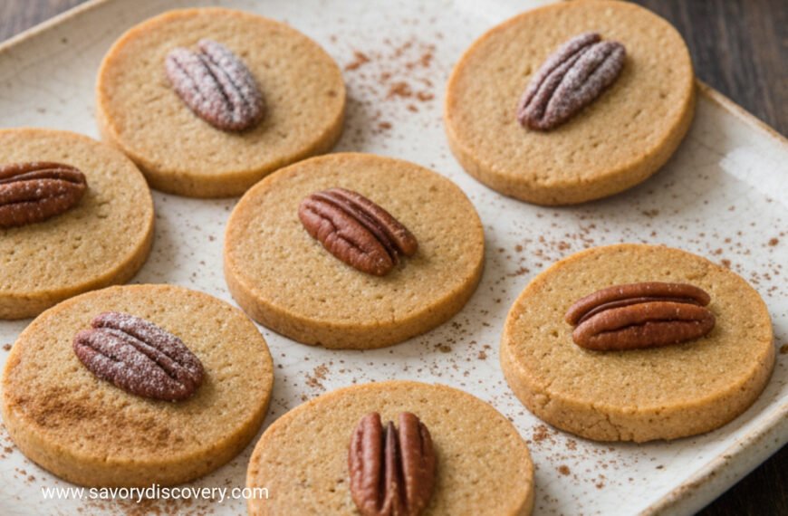 Sugar-Spared Pecan Shortbread Christmas Bites