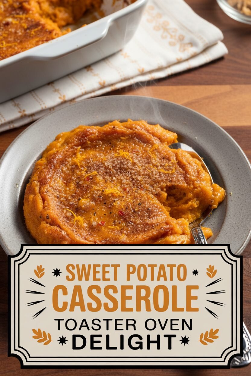 Sweet Potato Casserole Toaster Oven Delight