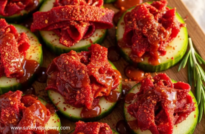 Tajin Cucumber Coins Christmas Crunch