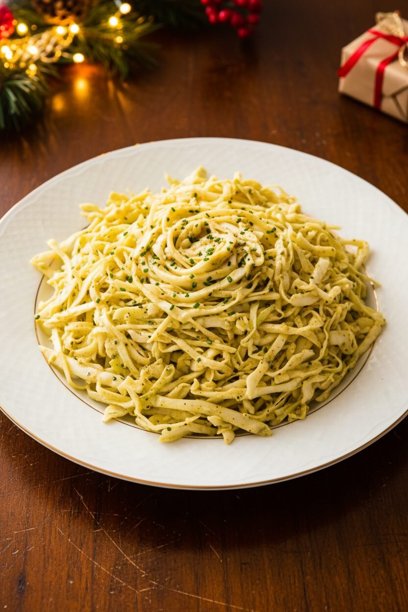 Tangy Slaw with Honey Mustard Christmas Glow