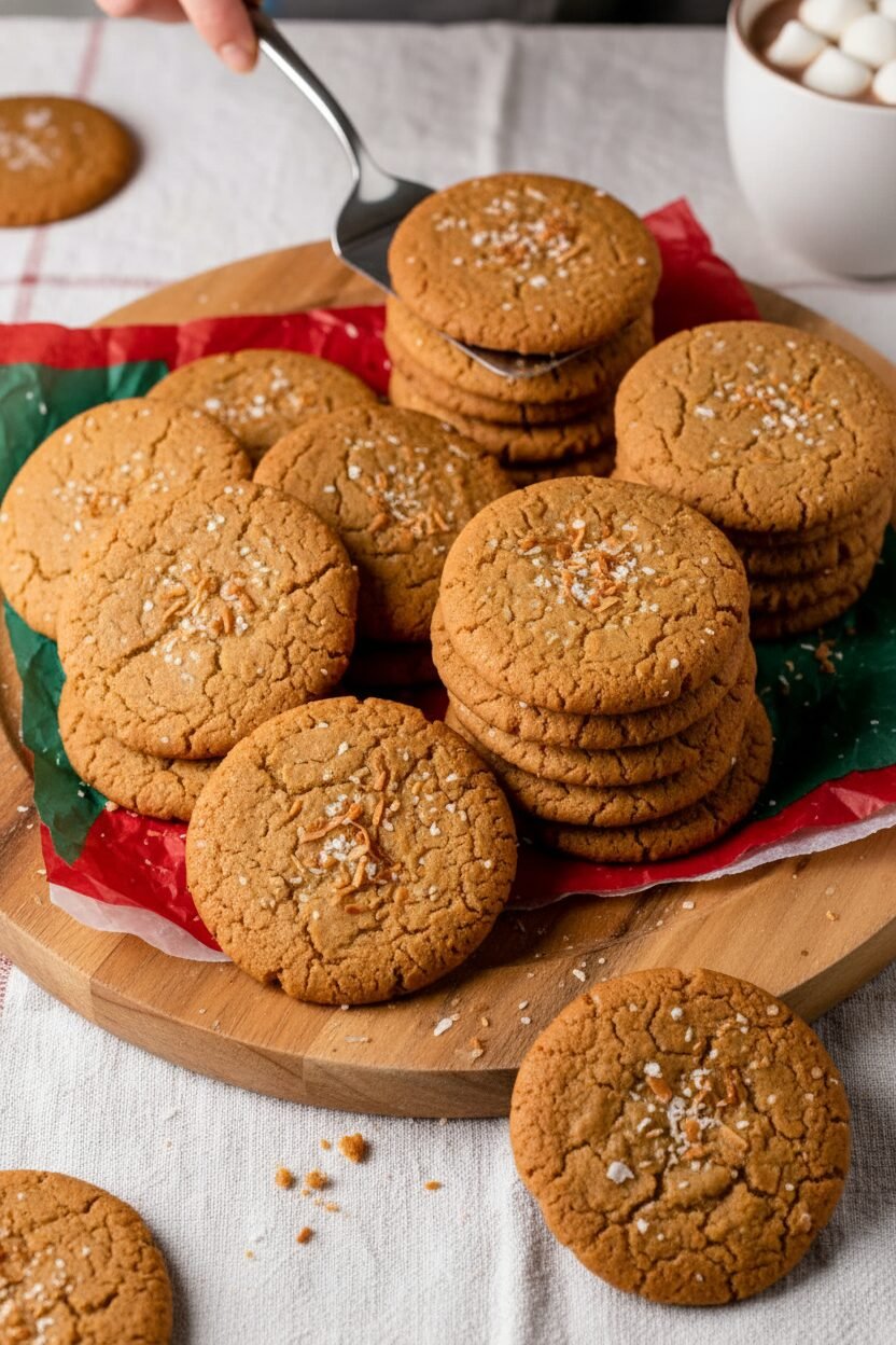 Toasted Coconut Brown Butter Holiday Cookies