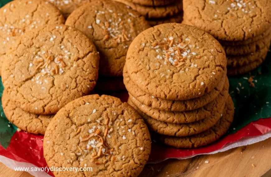 Toasted Coconut Brown Butter Holiday Cookies