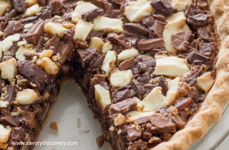 Triple Chocolate Pecan Holiday Pie