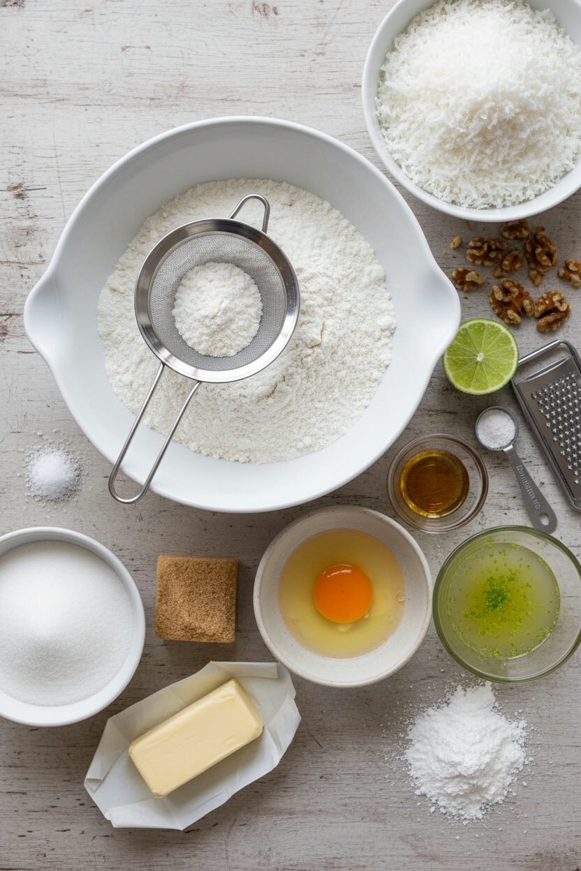 Tropical Snowdrift Coconut Lime Bites