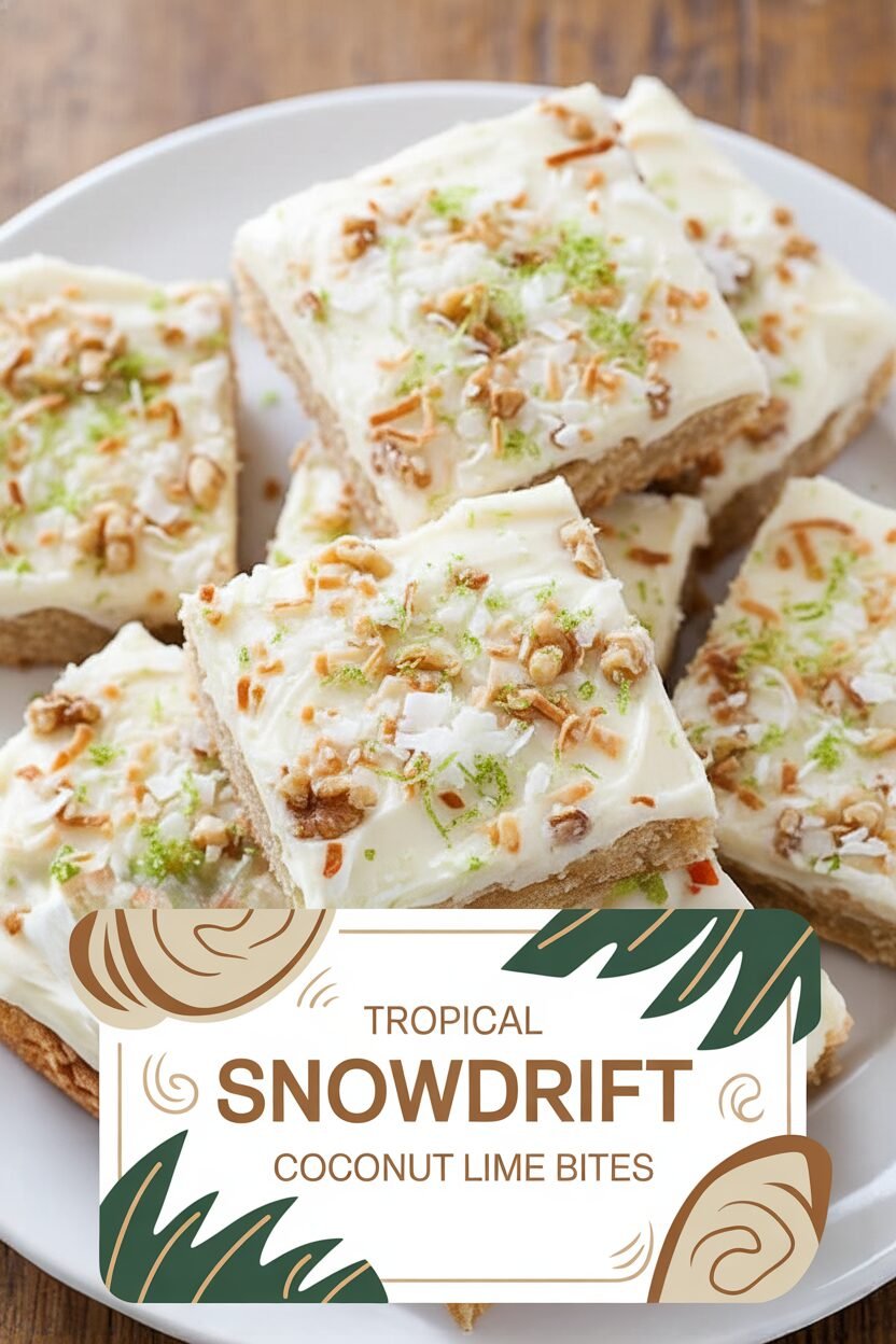 Tropical Snowdrift Coconut Lime Bites